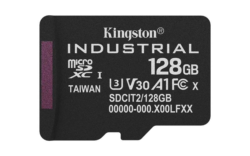 Kingston Industrial pSLC microSDXC 128 GB, 100/80 MB/s, UHS-I U3, V30, A1