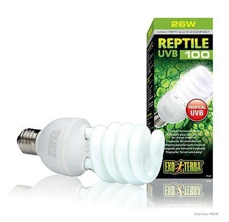 Exoterra Reptile Uvb 100 Fluorescerande lampa
