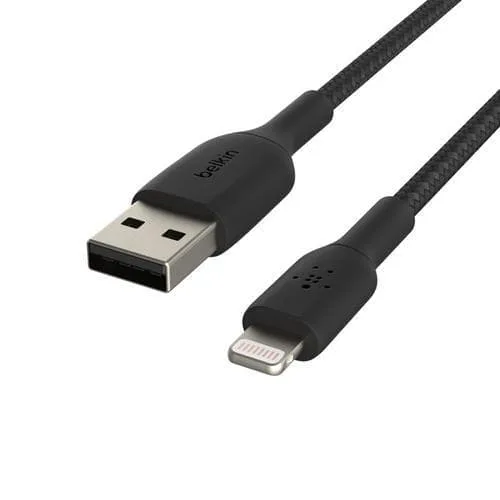 USB-kabel Belkin BoostCharge USB-A till Lightning Braided, 3 meter