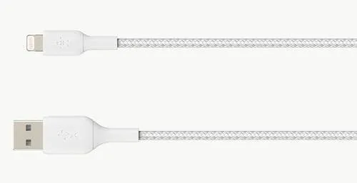 Belkin CAA002BT1MWH, 1 m, Lightning, USB A, Hankoppling, Hankoppling,