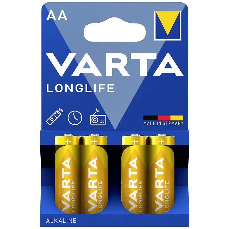 Varta LONGLIFE AA Bli 4 Batteri AA (R6) Alkaliskt 2800 mAh 1.5 V 4 st