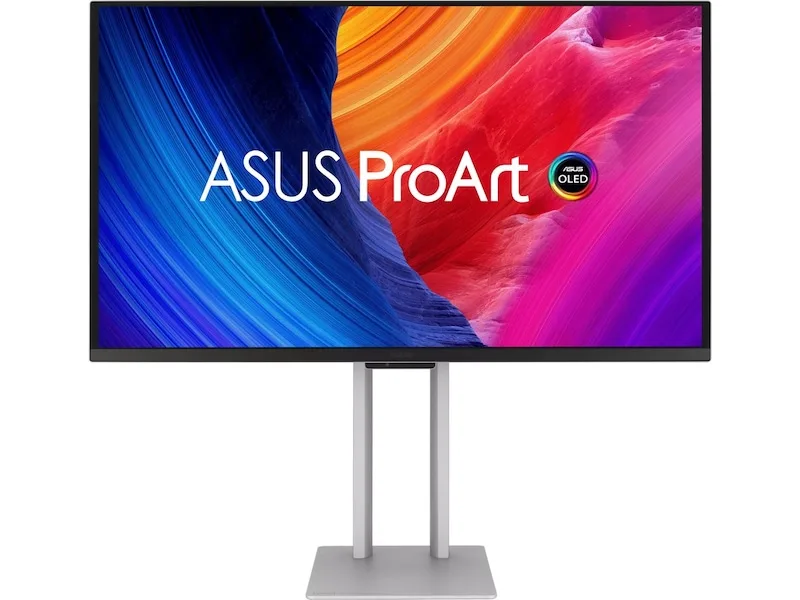 26.5" Asus ProArt PA27UCDMR, QD-OLED 3840x2160, 0.1ms, 240 Hz, HDR10, höjdjusterbar, pivot, 2xHDMI/DP/TB4/USB-C 96W, högtalare, USB 3.2-hubb