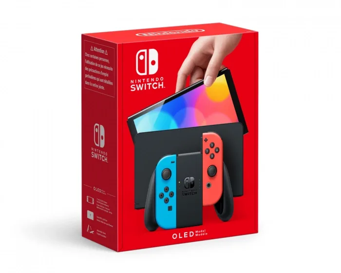 Nintendo Switch OLED spelkonsol med Joy-Con Svart och vit
