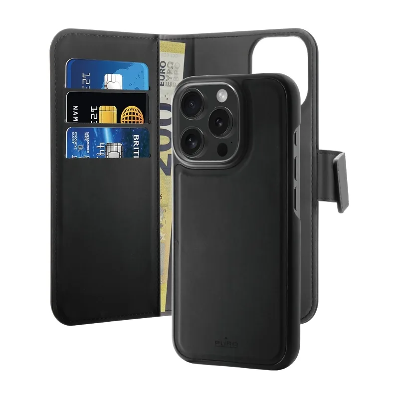 Puro iPhone 16 Pro Plånboksfodral 2-in-1 Detachable