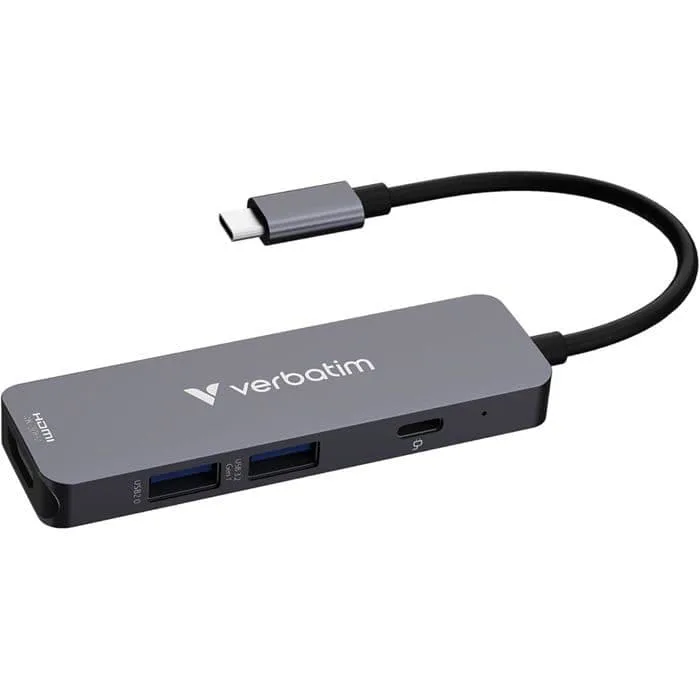 VERBATIM HUB USB-C MULTIPORT 4PORT