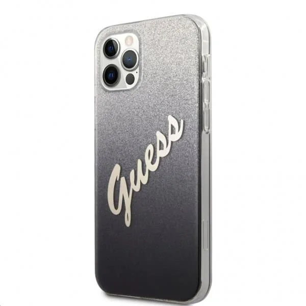Guess iPhone 12 Pro Max Skal Vintage Gradient Svart
