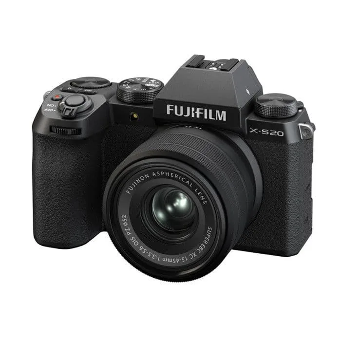 Fujifilm hybridkamera x-s20 svart + 15-45mm