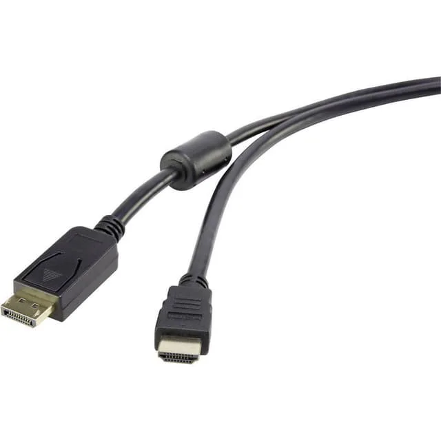 Renkforce DisplayPort / HDMI Anslutningskabel 5.00 m