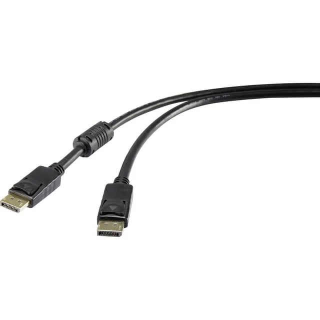 Renkforce DisplayPort Anslutningskabel 7.50 m RF-3433994 guldpläterad
