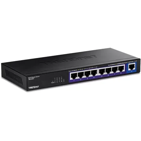 TRENDnet TEG S591 v1.0R switch, 9 portar, ohanterad