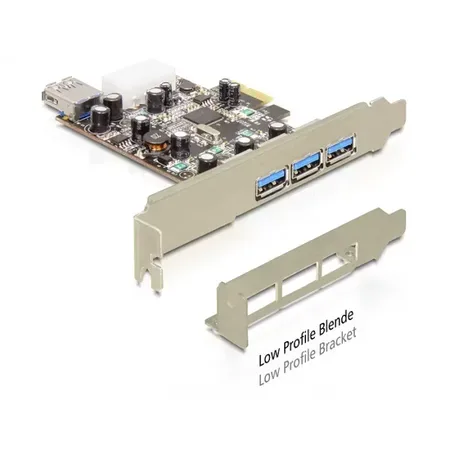 Delock PCI Express-kort 3 x extern + 1 x intern USB 3.0