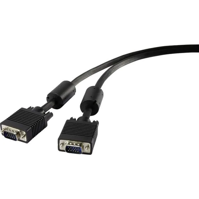 Renkforce RF-4212501 VGA-kabel, 5 m, svart