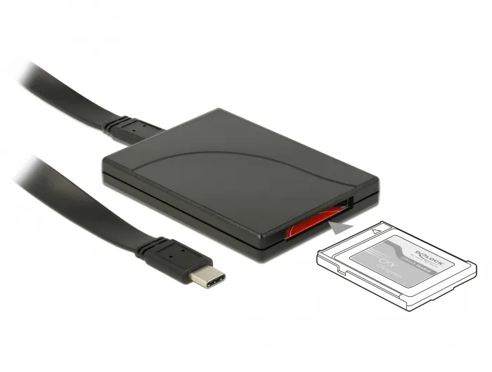 Delock USB Type-C-kortläsare för CFexpress-minneskort