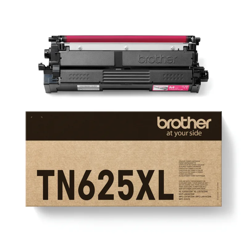 Brother TN-625XLM, 4500 sidor, Magenta