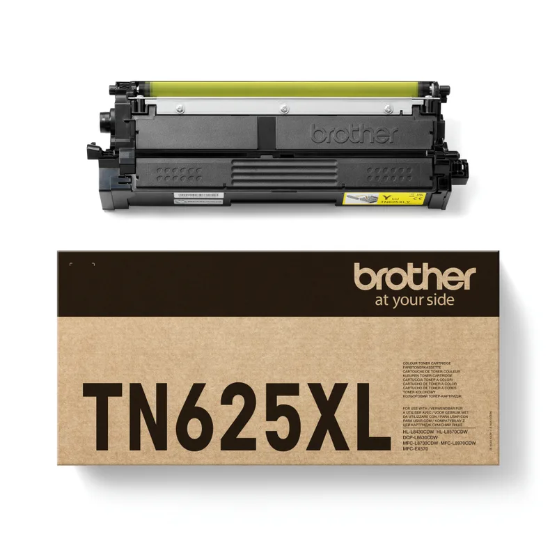 Brother TN-625XLY, 4500 sidor, Gul