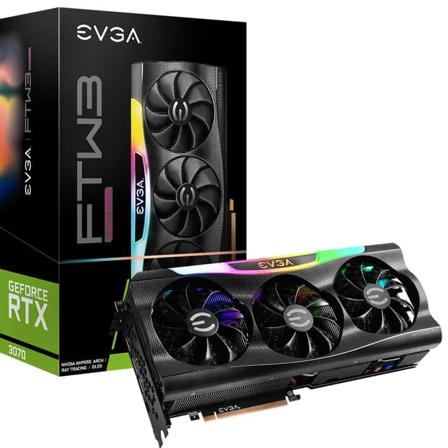 EVGA GF RTX3070 FTW3 ULTRA LHR grafikkort