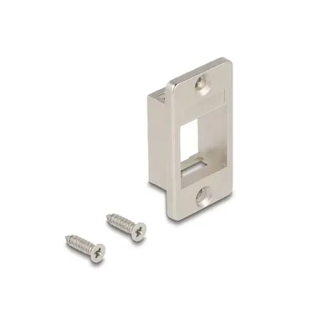 Delock vinkeljärn för patchpanel, zink