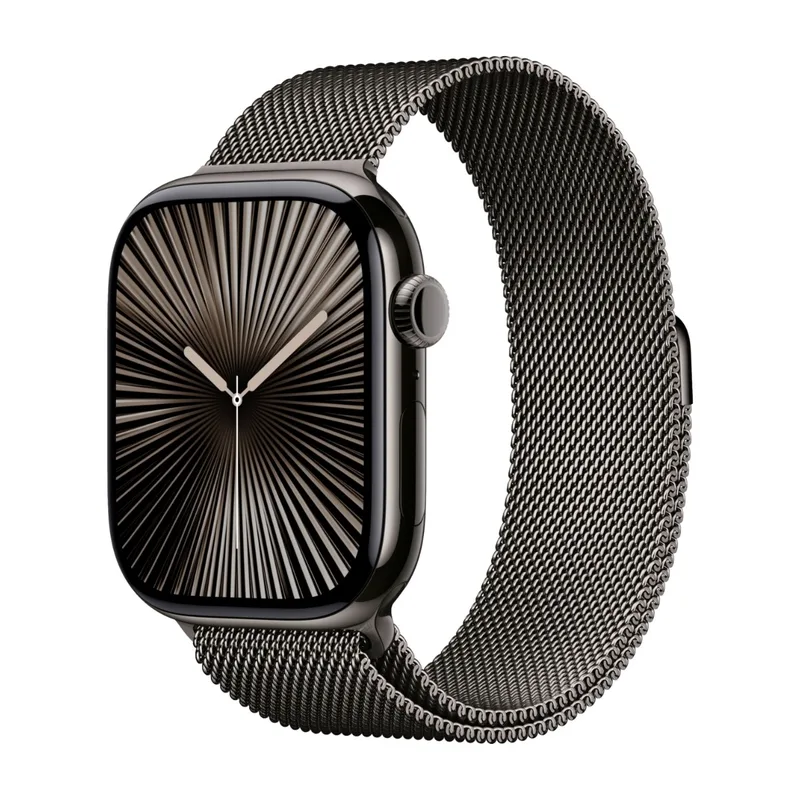 Apple Watch Series 10 GPS + Cell 46 mm skiffer titan, skiffer milanesisk loop