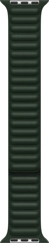 Apple 45 mm Leather Link rem S/M (sequoia green)