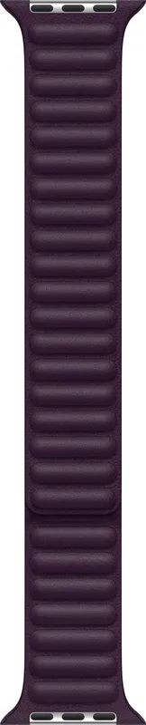 Apple 45 mm Leather Link rem M/L (dark cherry)