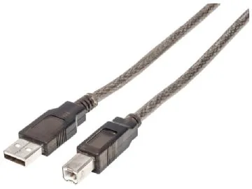 Manhattan 152389 USB-kabel USB 2.0 15 m USB A USB B Sort