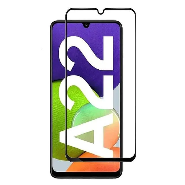 Skalo Samsung A22 5G Heltäckande Skärmskydd Härdat Glas
