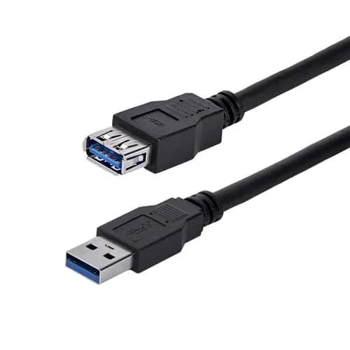 StarTech.com USB3SEXT1MBK, 1 m, USB A, USB A, USB 3.2 Gen 1 (3.1 Gen 1