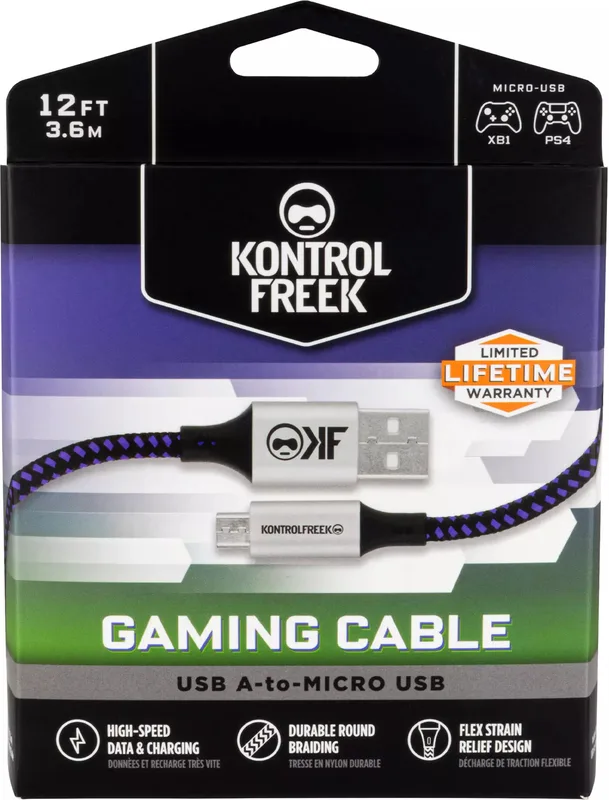 KontrolFreek PS4 Laddningskabel (3.6m)