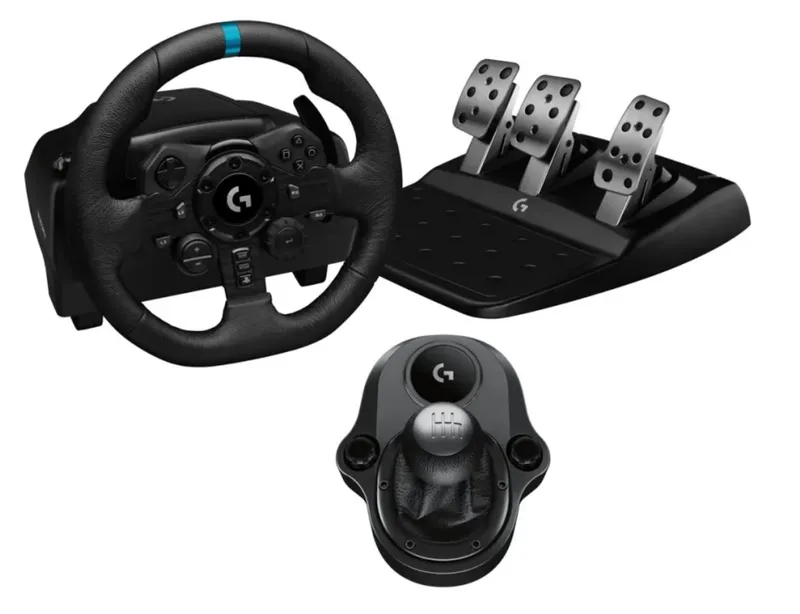 Logitech G923 Racing Wheel and Shifter Combo, för PC, Sony PlayStation 4, Sony PlayStation 5