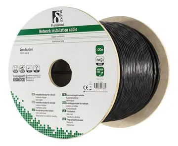 Deltaco FTP Cat6A installationskabel