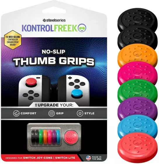 KontrolFreek Universal No-slip Thumbgrip 8-pack Switch Joy-Con