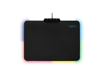 LogiLink Gamingmusmatta RGB 360x270mm Svart