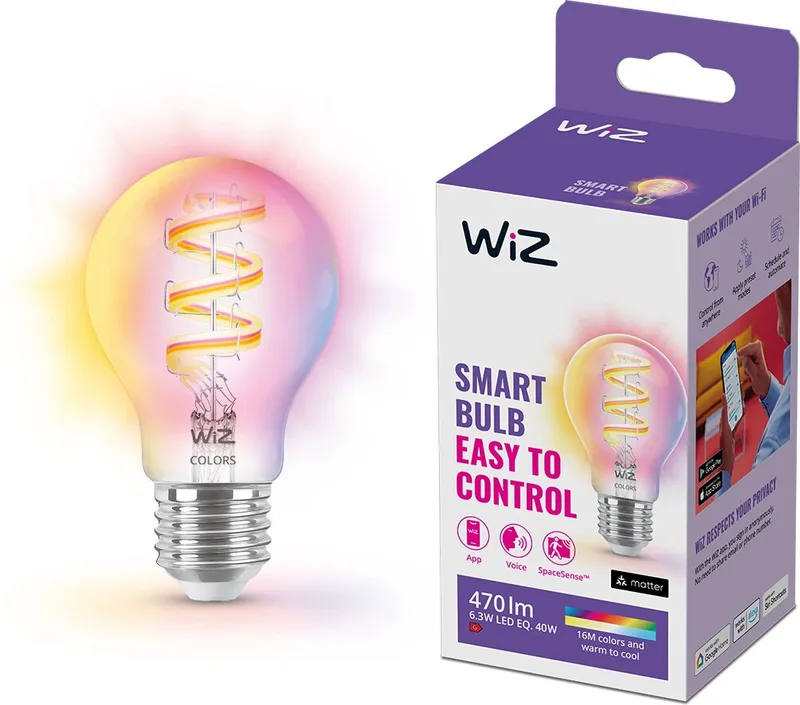 WiZ WiFi Smart LED E27 60W 806lm Varm-kallvit 1-pack