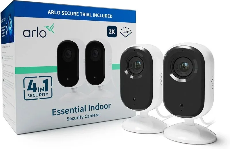 Arlo Essential 2 2K inomhuskamera, 2-pack