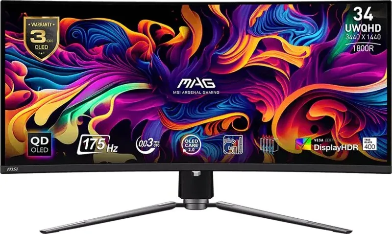 MSI MAG 341CQP QD-OLED Curved