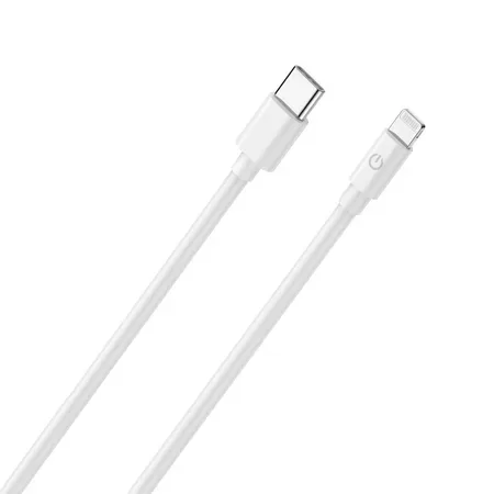 RealPower 385242 mobilkabel USB-C till Lightning 2 m vit