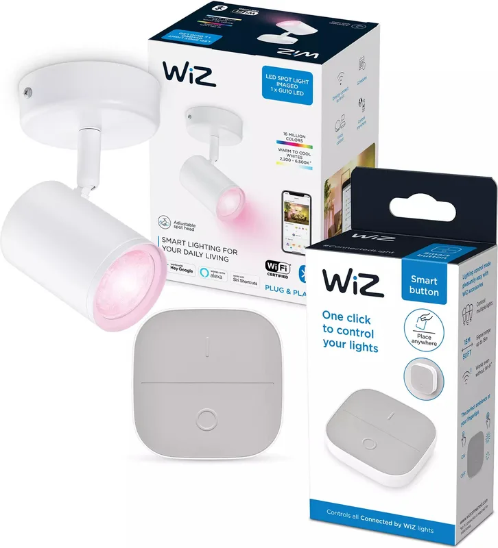 WiZ IMAGEO Spots 1x5W W 22-65K RGB