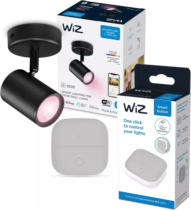 WiZ IMAGEO Spots 1x5W B 22-65K RGB
