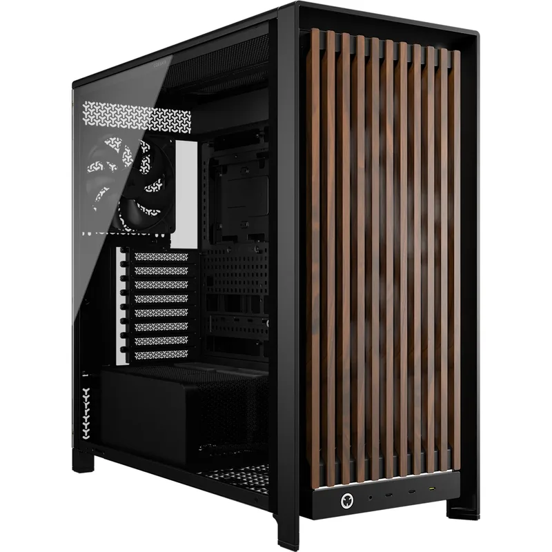 Corsair FRAME 5000D Wood RS ARGB, Tempered Glass, E-ATX