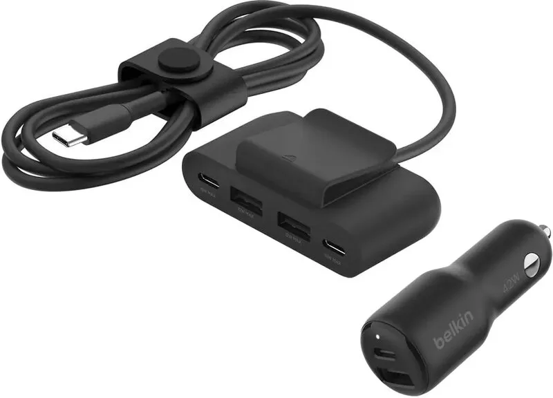 Belkin USB Port extender + Belkin 42W Billaddare