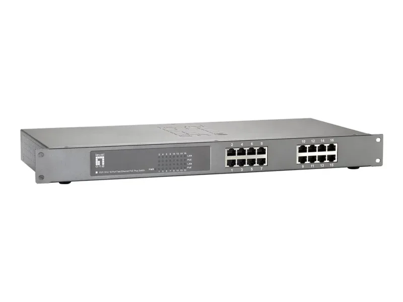 LevelOne FEP-1612W150 PoE+-switch, 16 portar