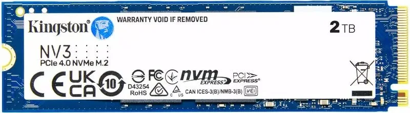 Kingston NV3 NVMe PCIe 4.0 Intern SSD 500 GB M.2 2280-SNV3S/500G