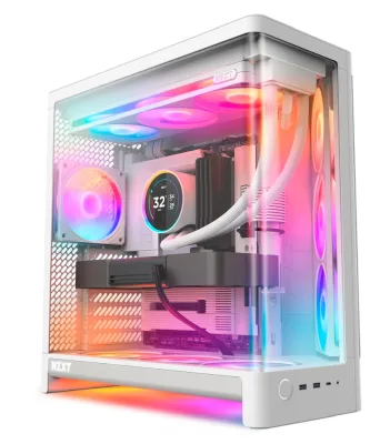 NZXT H6 RGB+, Tempered Glass, ATX - Vit