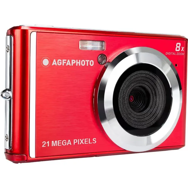 AgfaPhoto DC5200 kompakt digitalkamera, 21 MP, röd