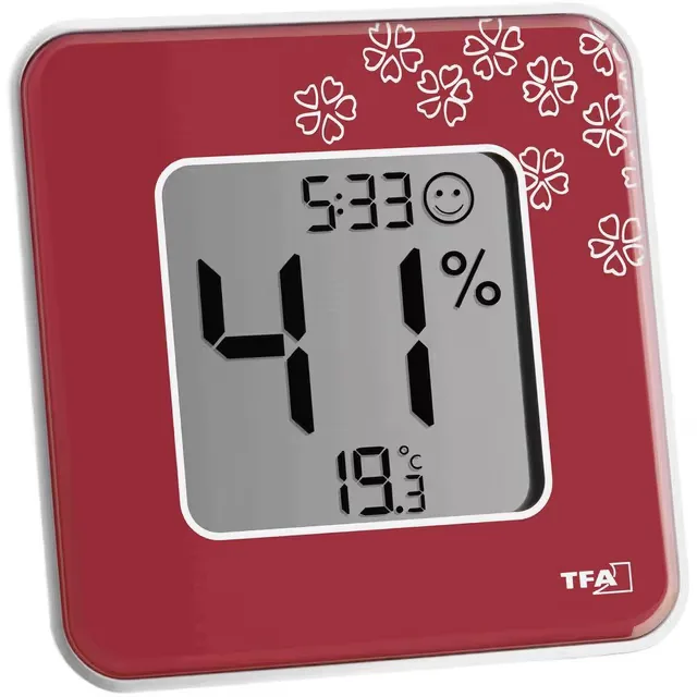TFA Dostmann Style Termo-/Hygrometer Röd