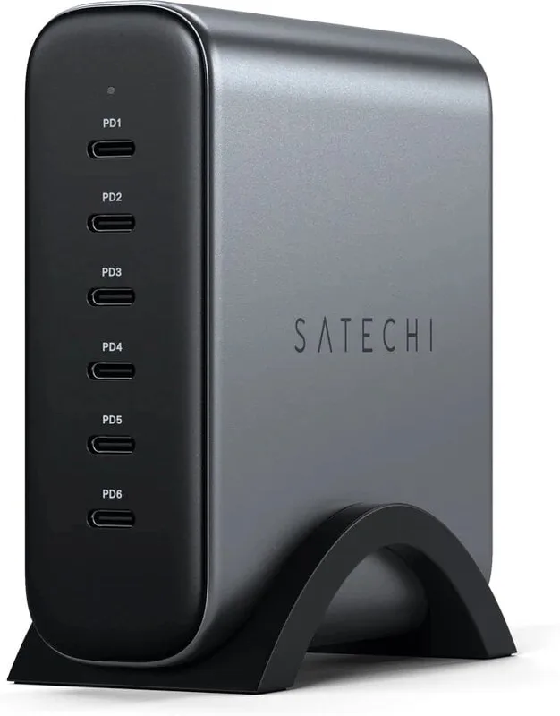 Satechi 200W USB-C 6-port GaN reseladdare