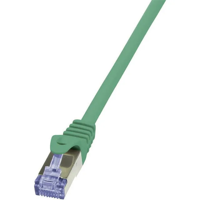 LogiLink CQ3015S RJ45 Nätverkkabel CAT 6A S/FTP 25.00 cm Grön