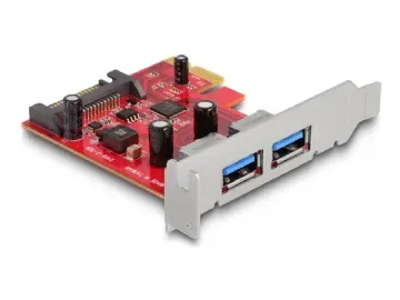 Delock - USB-adapter - PCIe 2.0 låg profil