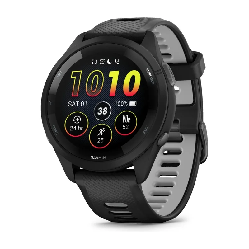 Garmin Forerunner 265 GPS-löparsmartwatch, svart