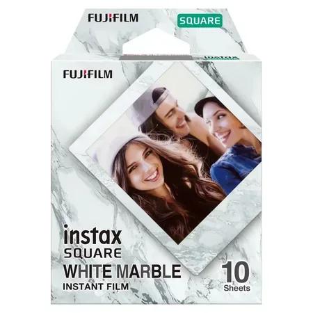 Fujifilm Instax Square White Marble färgfilm
